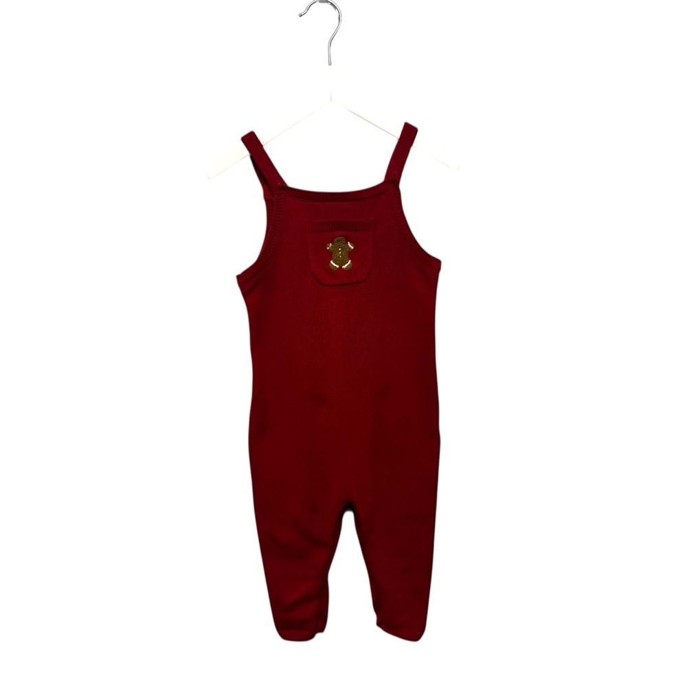 ⭐️ 5/$30 Carter’s Kids Knit Xmas Jumpsuit Overalls size 18 Months